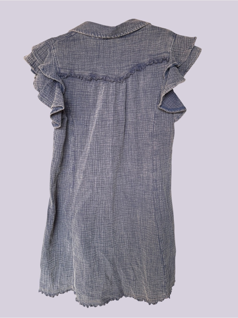 Umgee mineral wash gauze button-down dress Size Medium - Picture 2 of 5